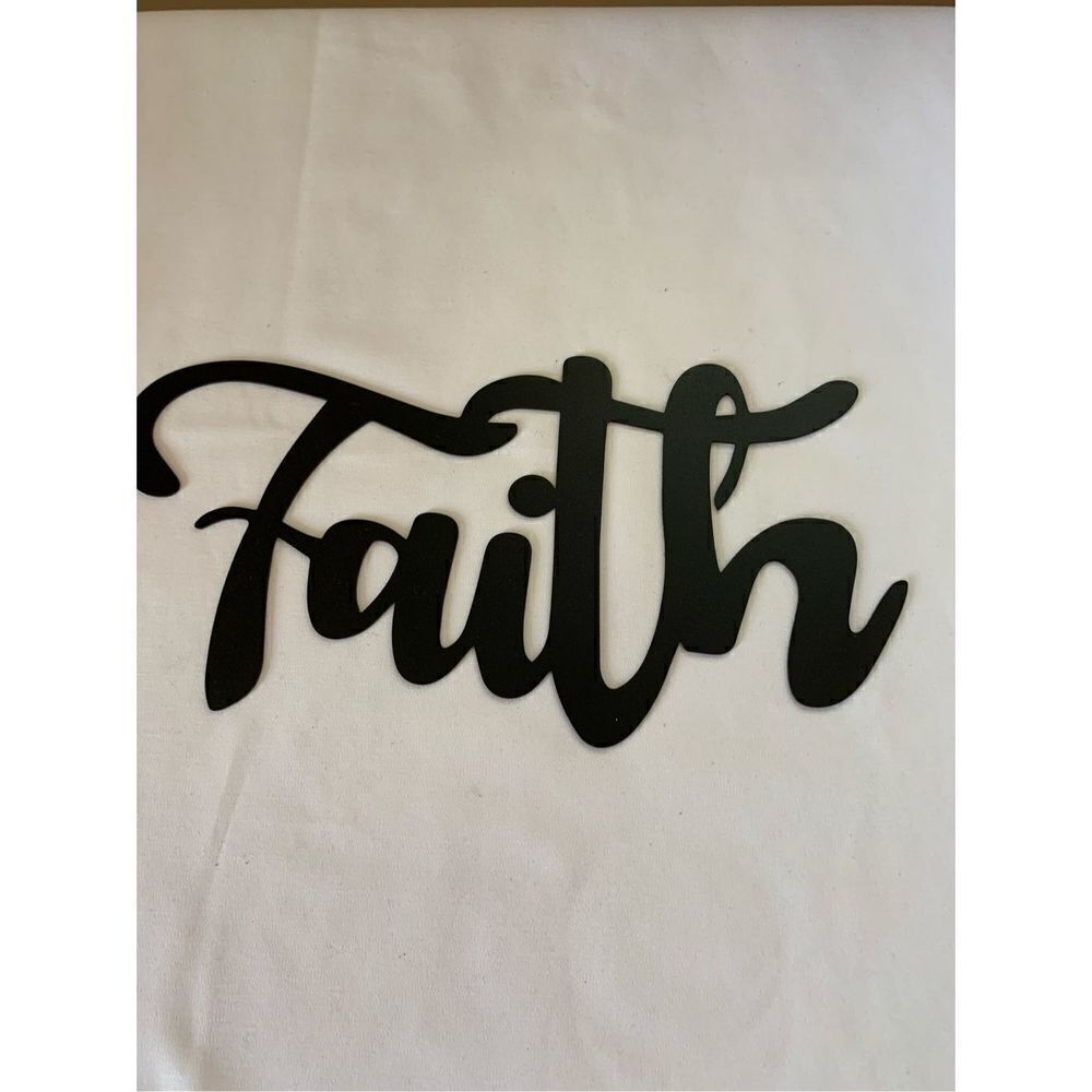 Faith Metal Wall Decor Christian Scripture Wall Art Farmhouse Religious Decor